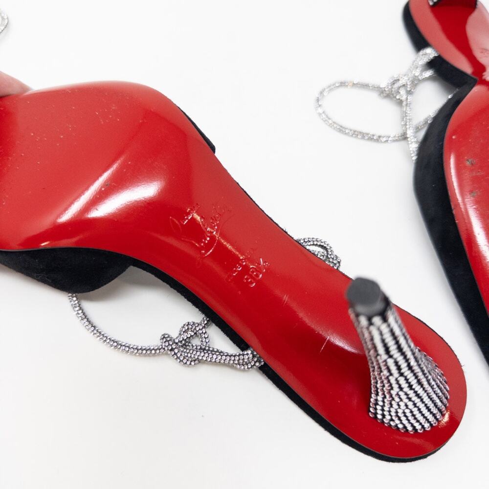 Christian Louboutin Astrid Crystal Lace-Up Strassita 85mm EU 38.5 - Picture 7 of 7